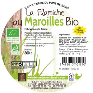 Flamiche Maroilles Bio